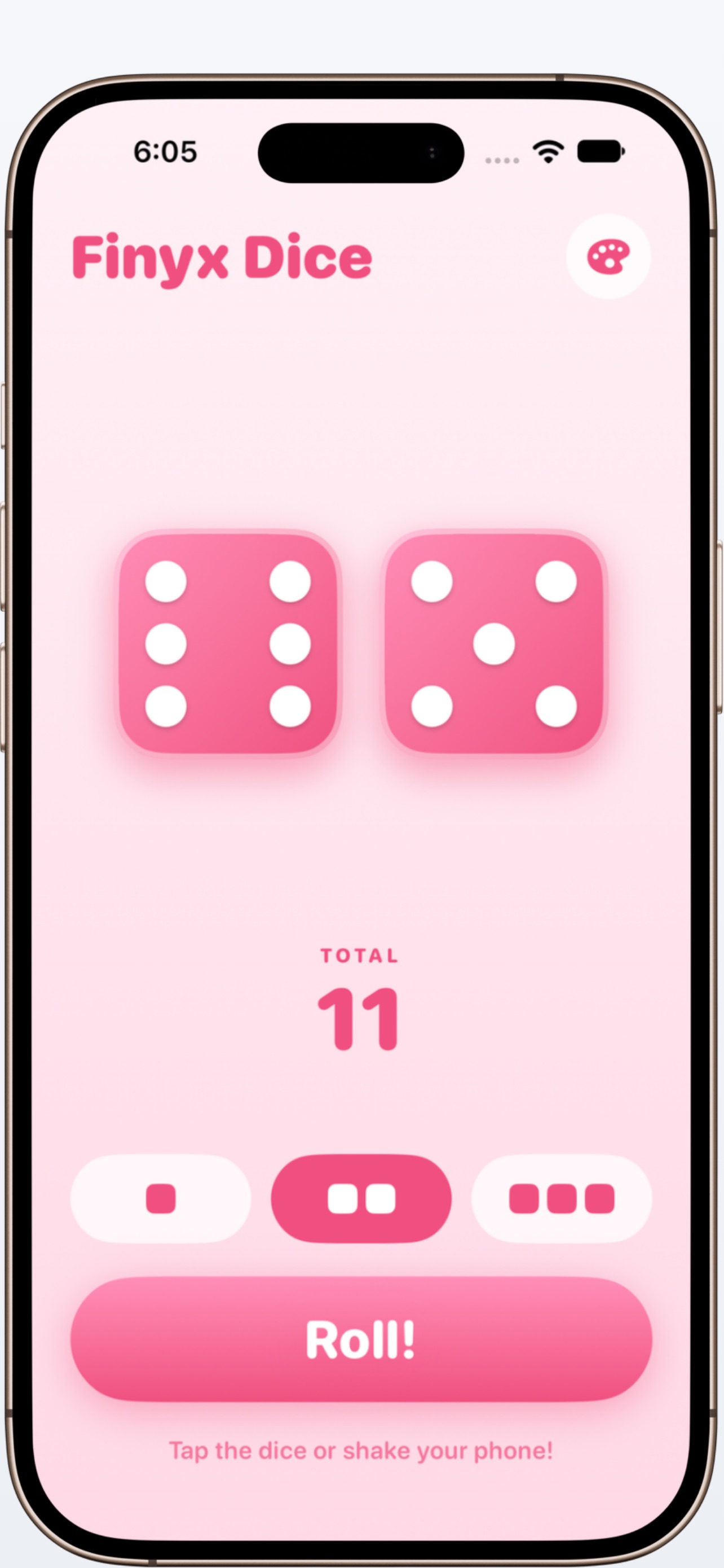Screenshot 2 of Finyx Dice – Kids Dice Roller