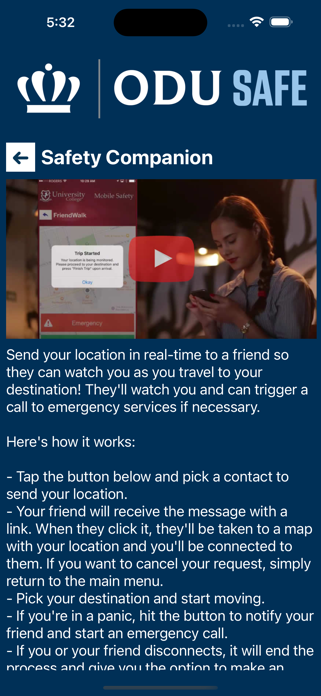 ODU SAFE Screenshot 5 of 8