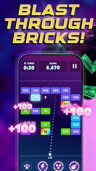 Brick Blaster Cash - Win Money Screenshot