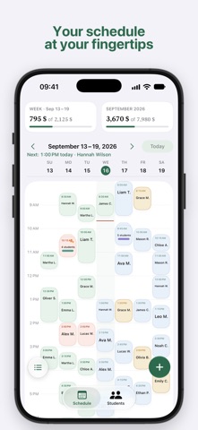 Tutor Planner: Lesson Schedule Screenshot 1 of 9