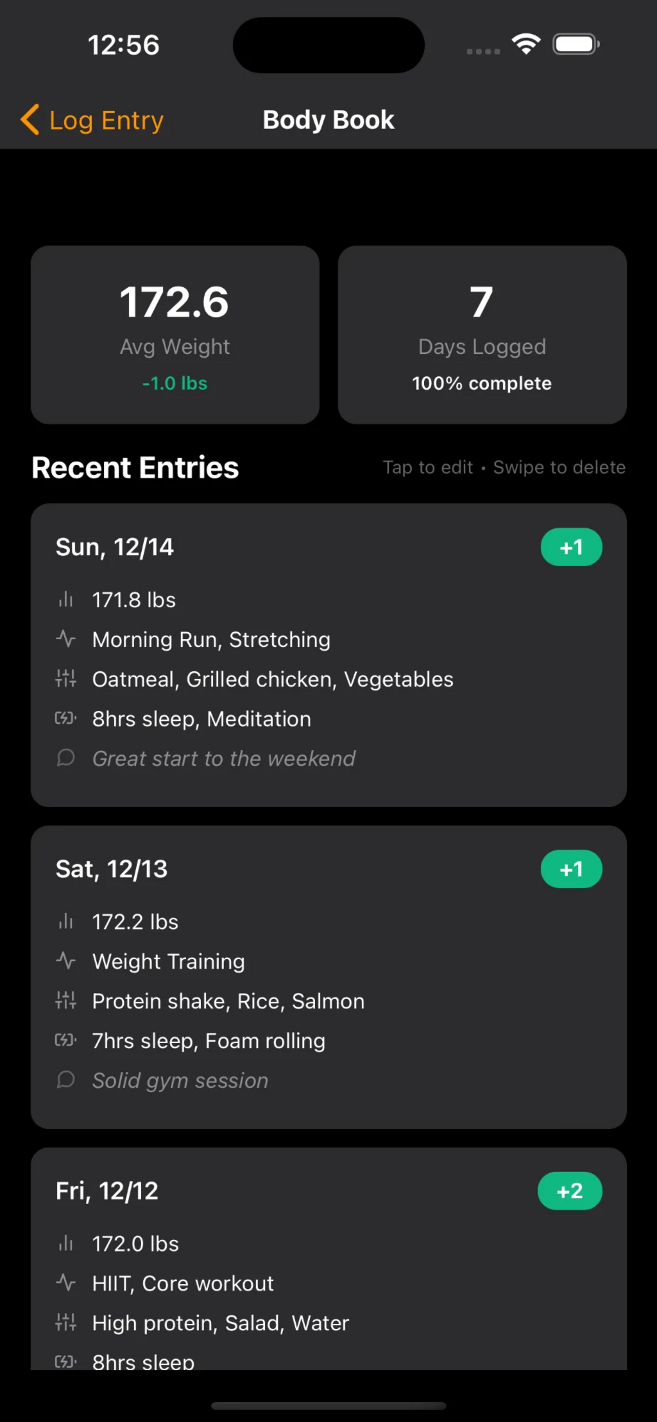 Body Book - Health Tracker screenshot 8