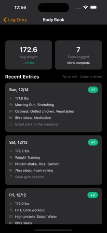 Body Book - Health Tracker screenshot