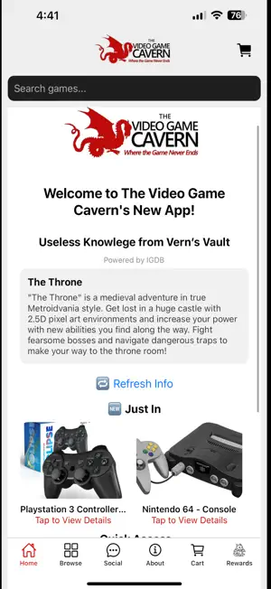 The Video Game Cavern screenshot 1