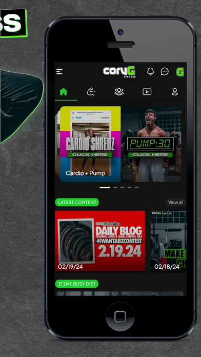 CoryG Fitness Screenshot