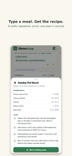 DinnerLoop: Meal Planner screenshot 4