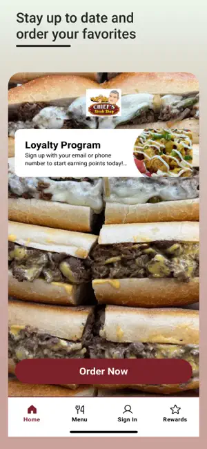 Chief's Steak Shop screenshot 1