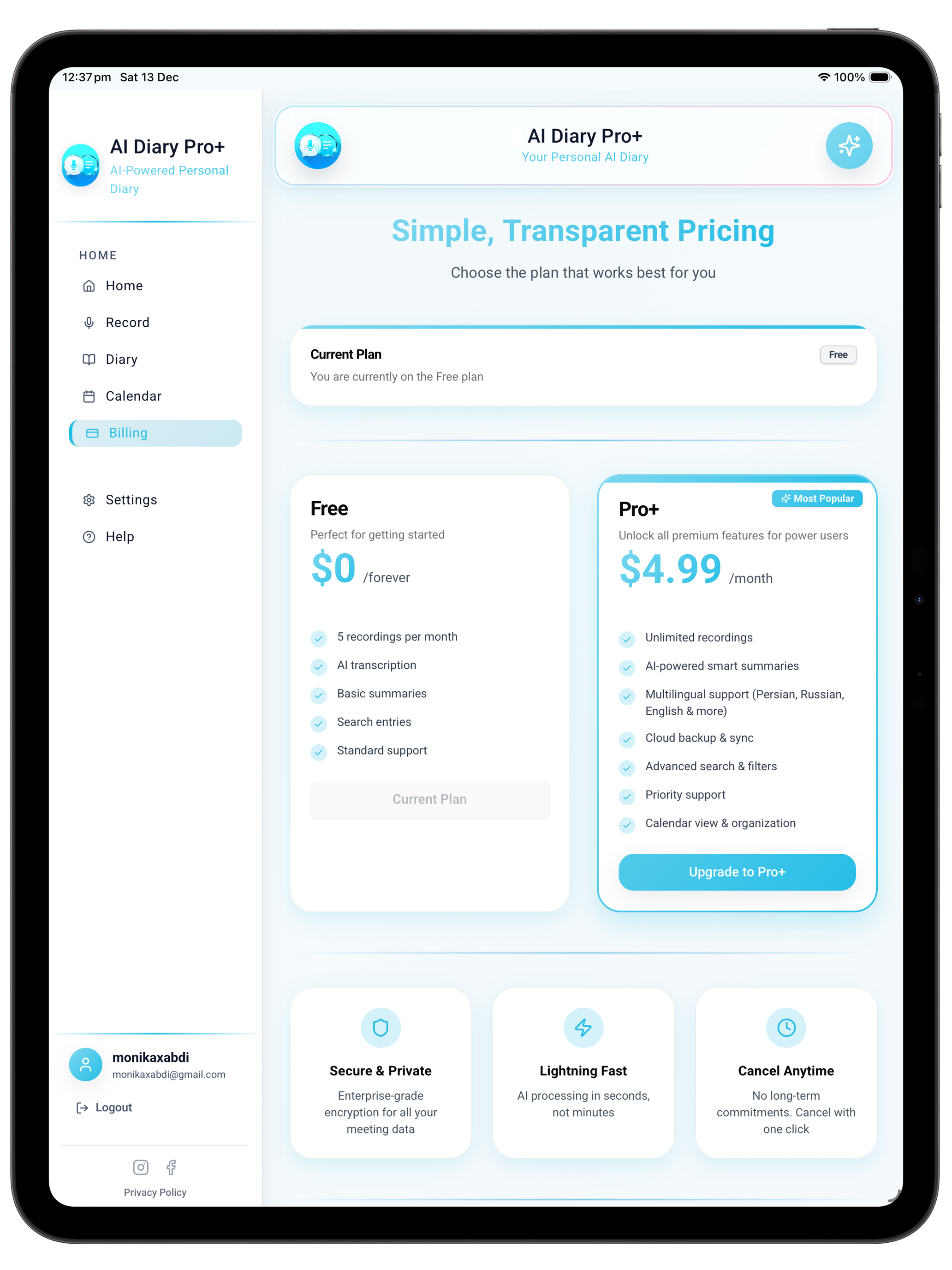 AI Diary Pro+