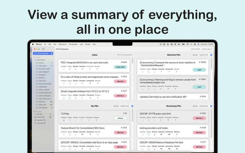 #5. PR Focus (macOS) 由: Dachary Carey