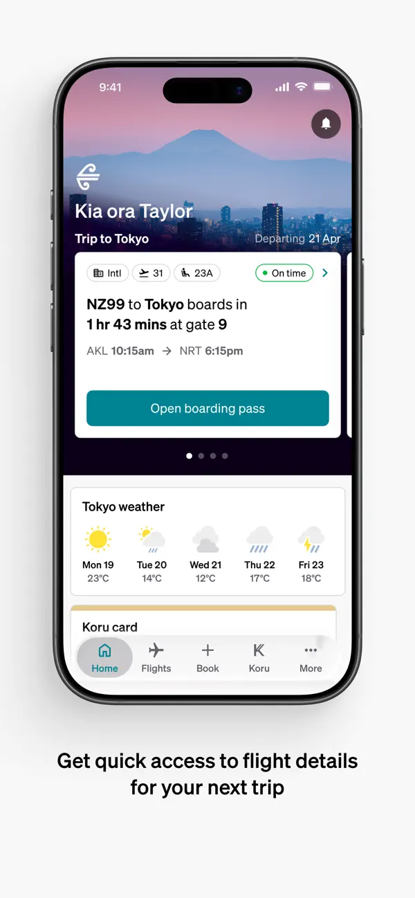 Screenshot #1 pour Air NZ