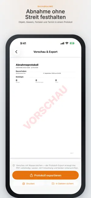 Construction Acceptance screenshot 1
