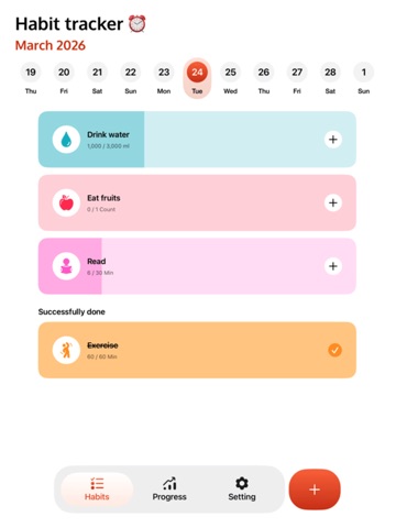 Habit Tracker : Goal Tracker iPad screenshot