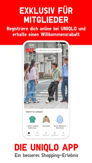 Screenshot von UNIQLO - LifeWear auf dem iPhone 1