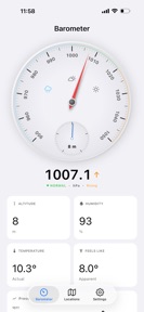 Barometer & Altimeter Pro screenshot