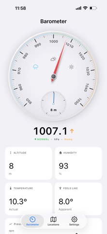 Barometer & Altimeter Pro Screenshot 1 of 9