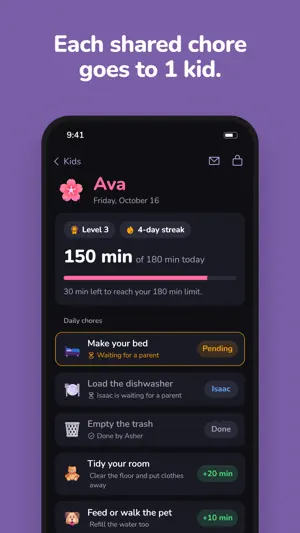 EarnIt Time and Allowance screenshot 2