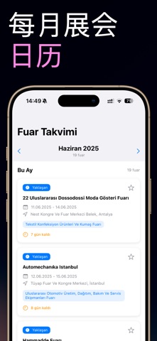 Turkiye Fuar Takvimi screenshot