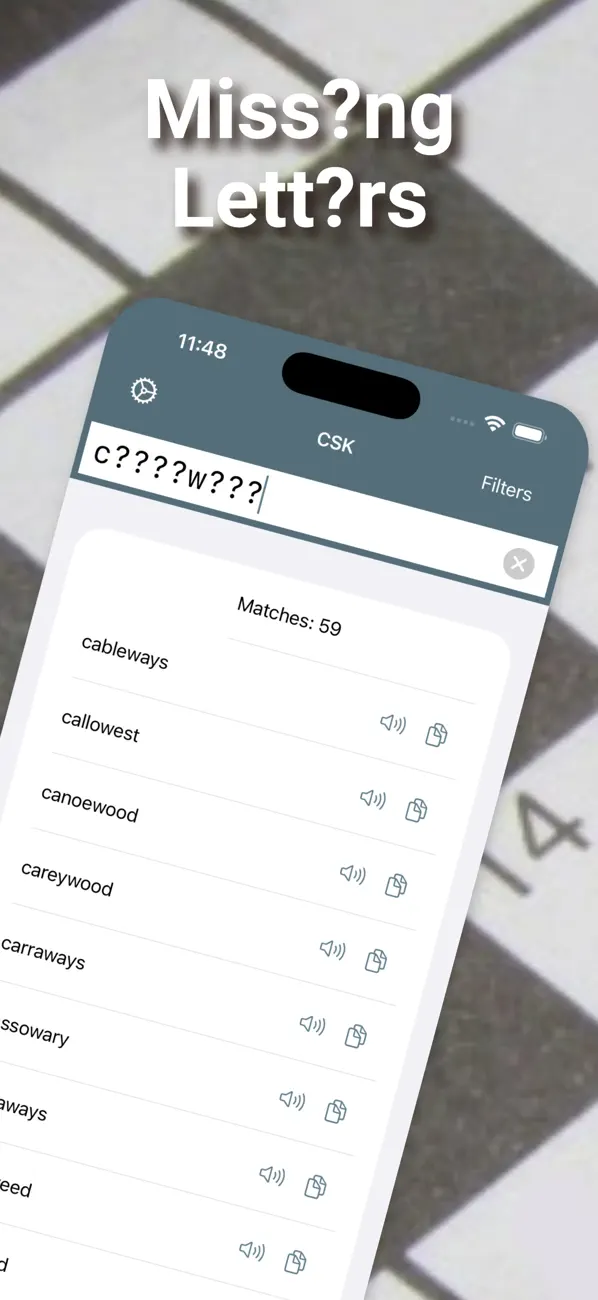 Screenshot #2 pour Crossword Solver King