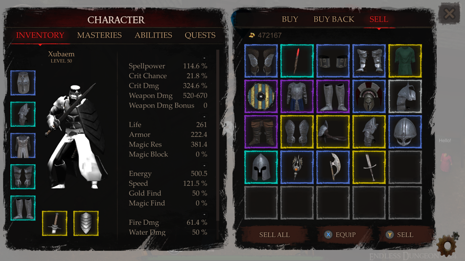 #2. Powerlust - Action RPG offline (iOS) 由: Bartlomiej Mamzer