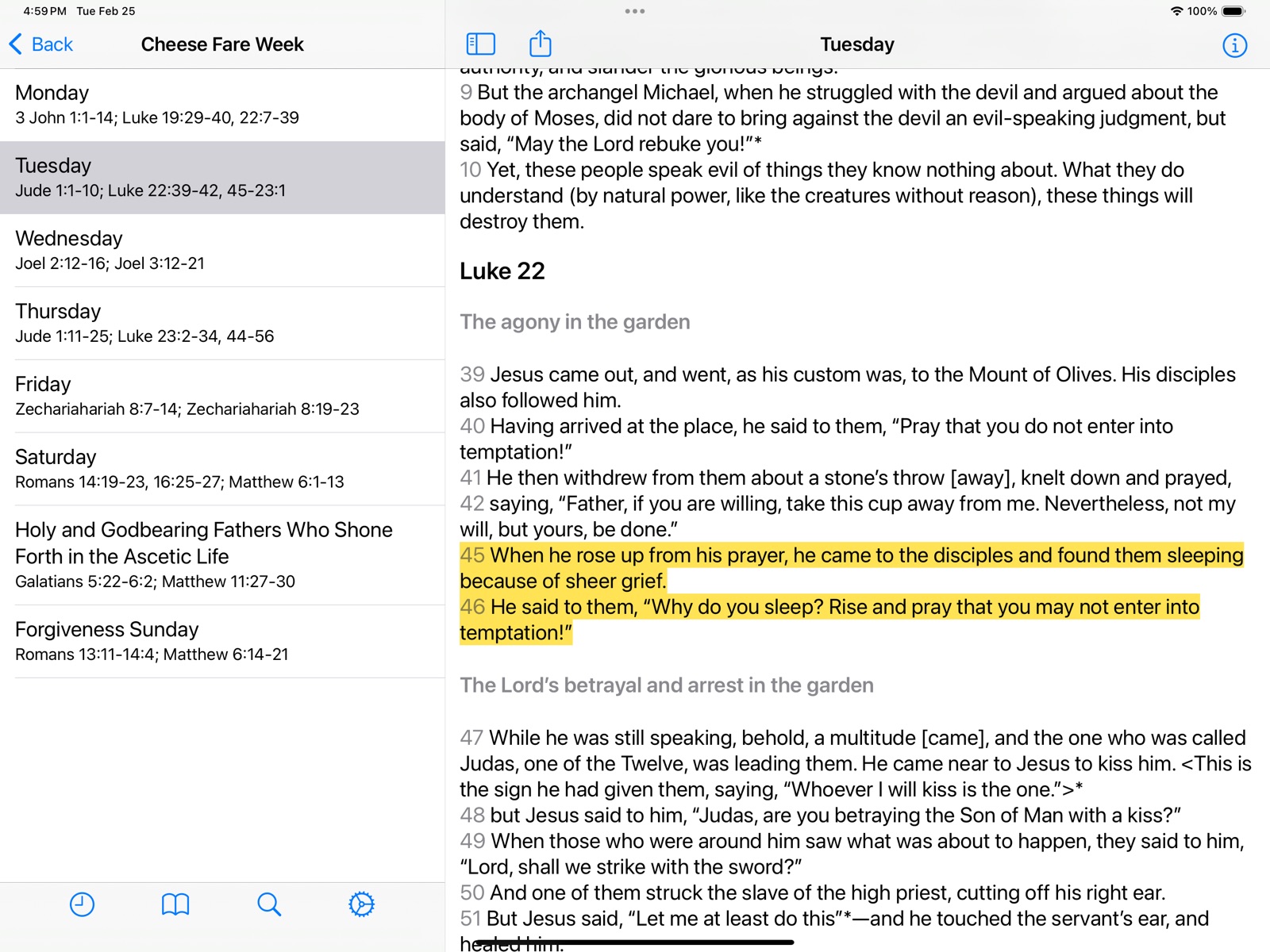 Eastern Orthodox Bible ipad screenshot 3