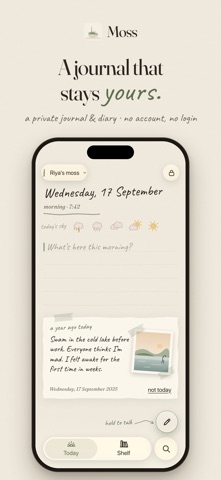 Moss: Private Journal & Diary screenshot 1