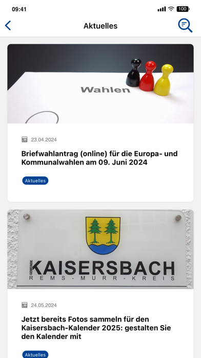 Gemeinde Kaisersbach Screenshot