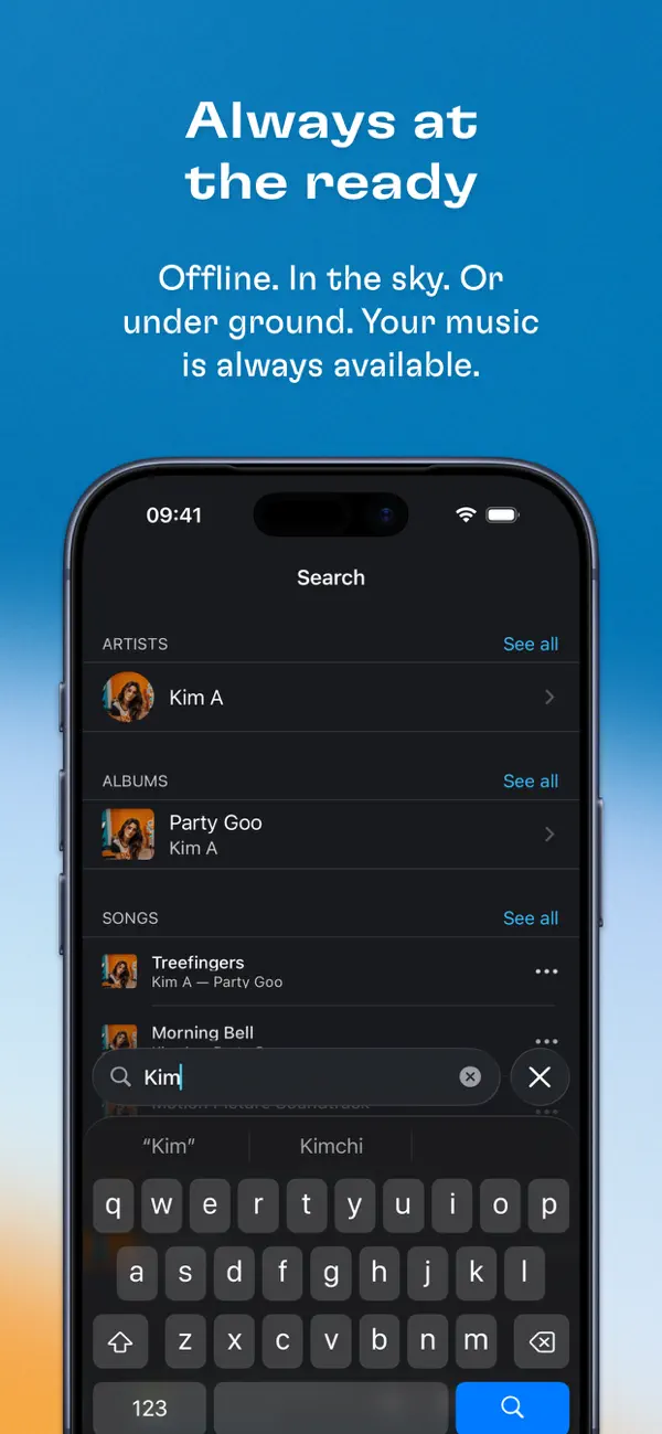 Doppler MP3 & FLAC Player iPhone App Screenshot 6 – Musik