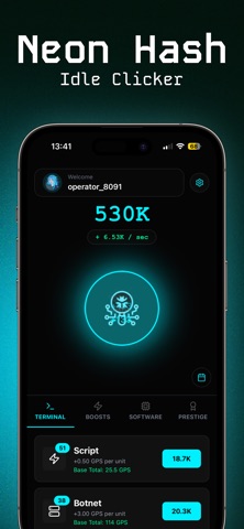 Neon Hash screenshot