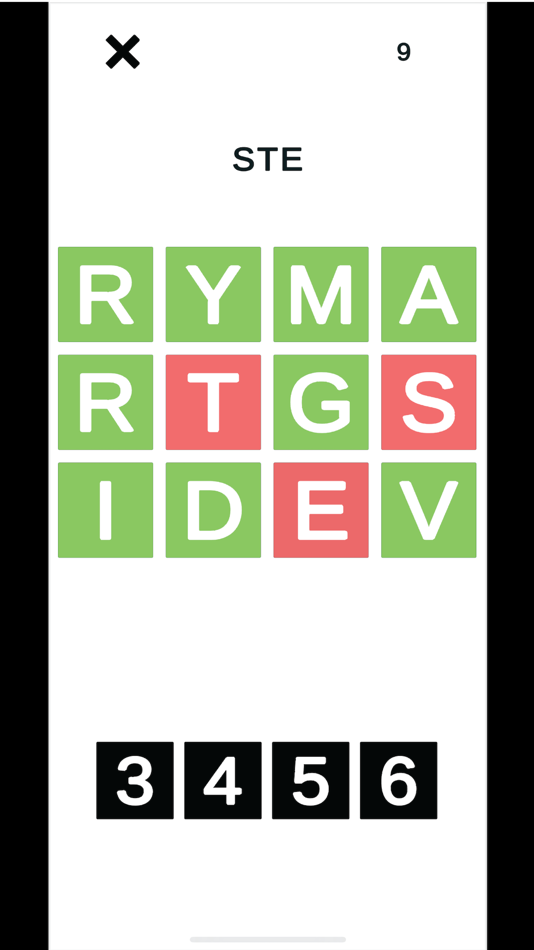 #1. 3456: Form Words Fast (iOS) 由: Gary Leonard