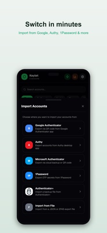 Keylet: 2FA Authenticator screenshot