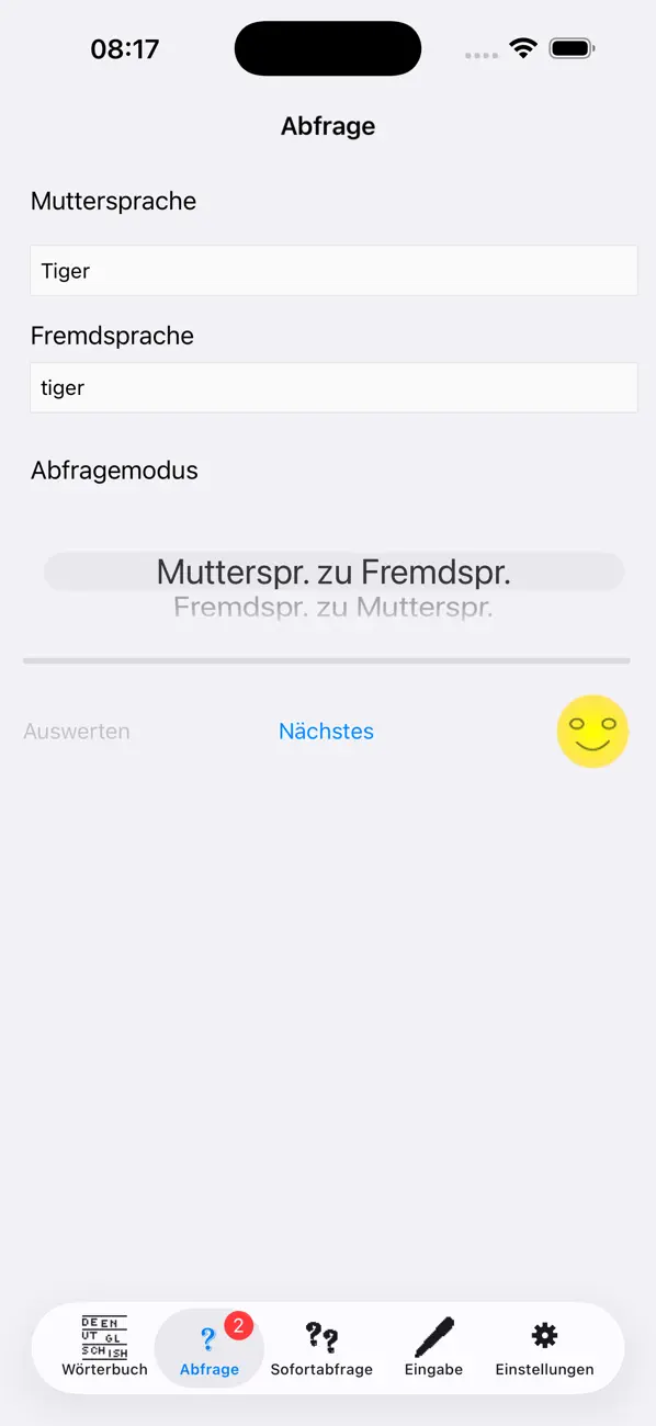 Screenshot #3 pour Einfacher Vokabel Trainer