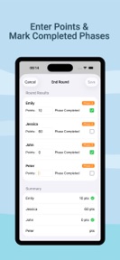 Phase 10 Scorer screenshot