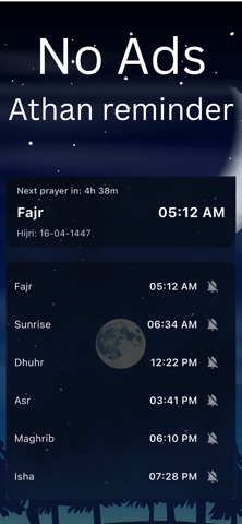 Athan Easy - Prayer Times Screenshot 1 of 4