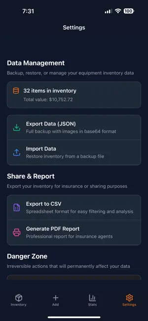 Stowdio: Gear Organizer screenshot 4