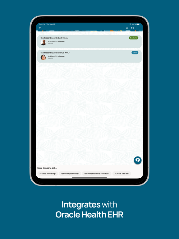 Clinical AI Agent iPad screenshot 4 - Medical app