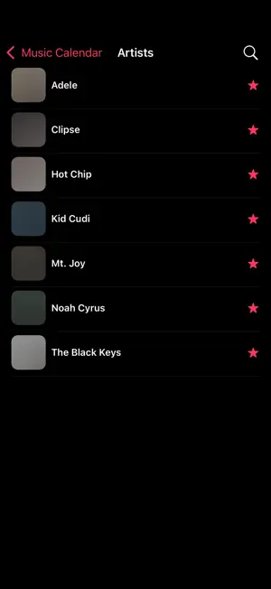 Music Calendar screenshot 2