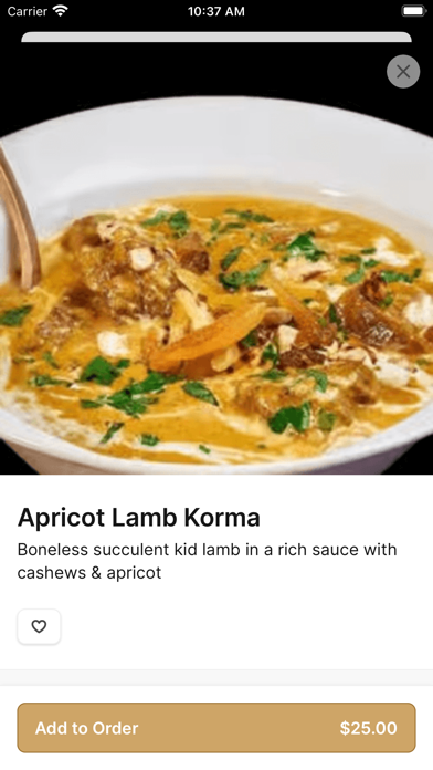 Mauka Indian Cuisine iPhone screenshot 3 - Food & Drink app