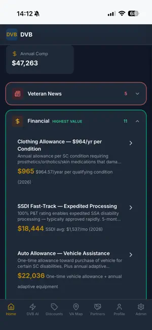Disabled Vet Benefits screenshot 1