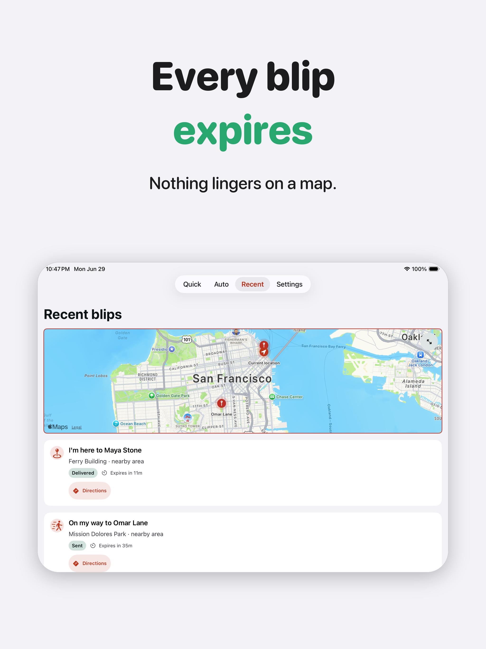 blip: Location Blips