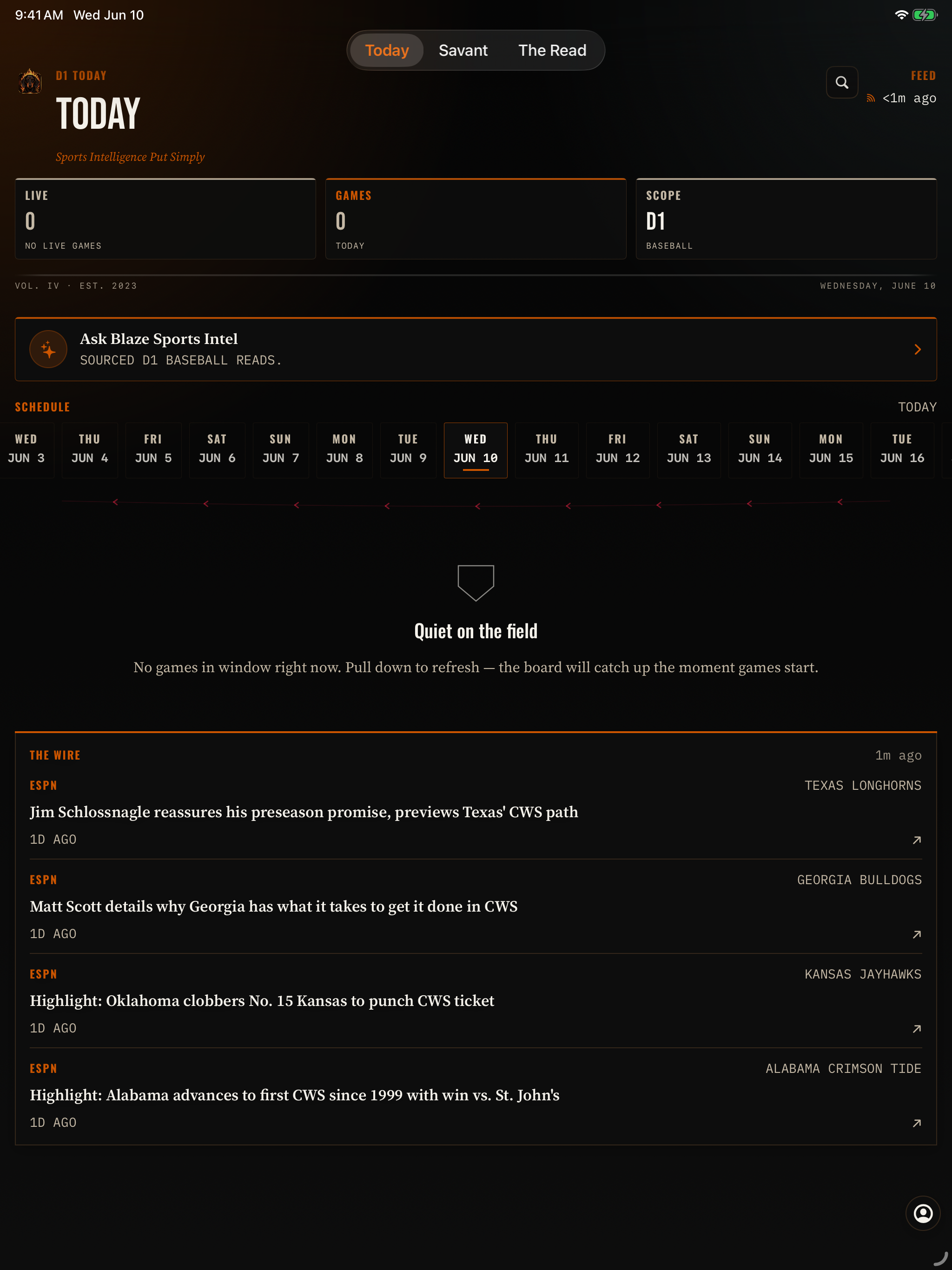 Blaze Sports Intel screenshot 9