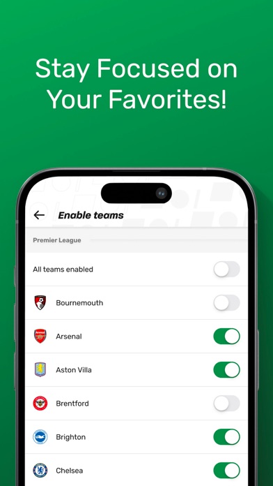 TorAlarm Live Scores iPhone screenshot 8 - Sports app