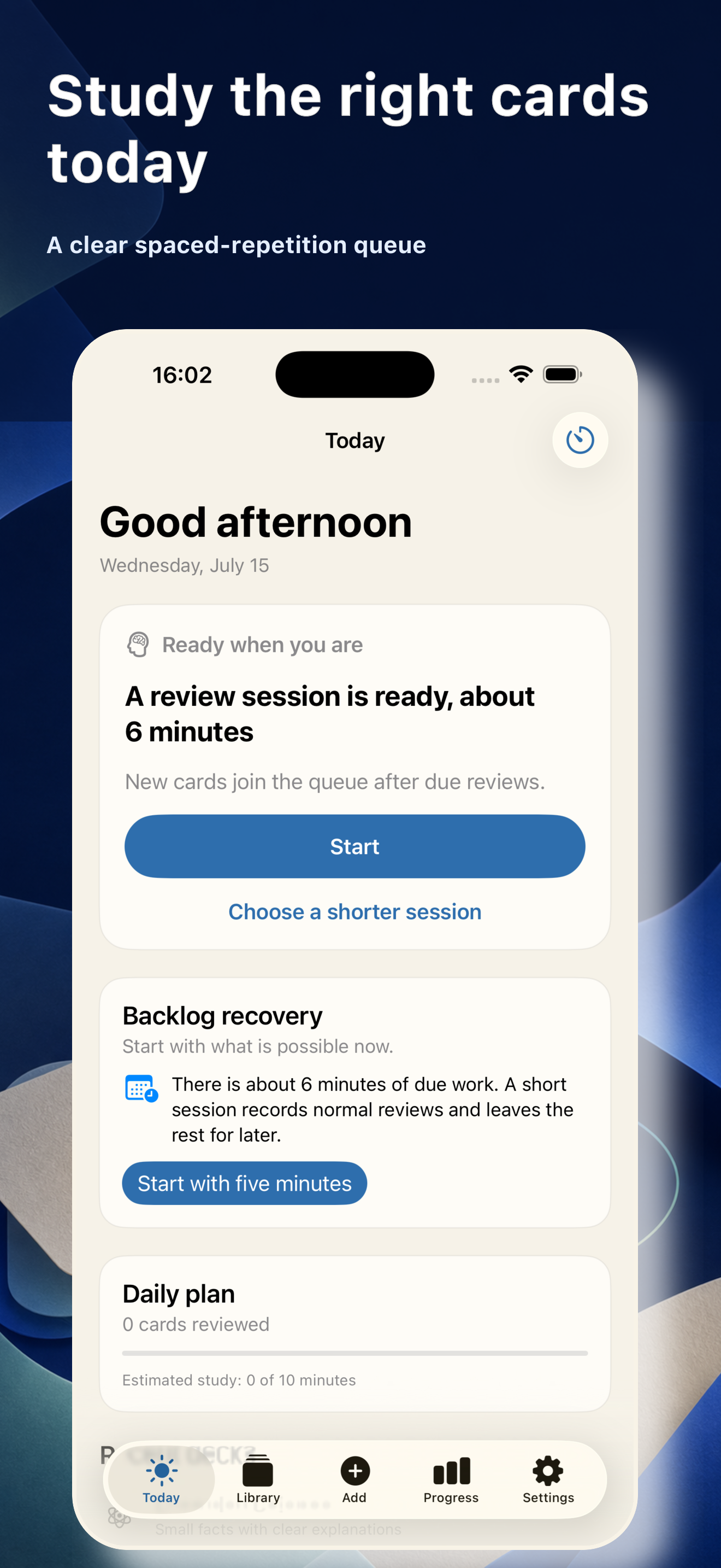Quiet Recall: Study Flashcards screenshot 2