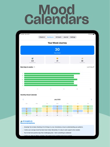My Mood: Ai Powered Journal iPad screenshot