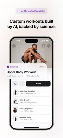 Motra AI Workout Fitness Coach iPhone screenshot