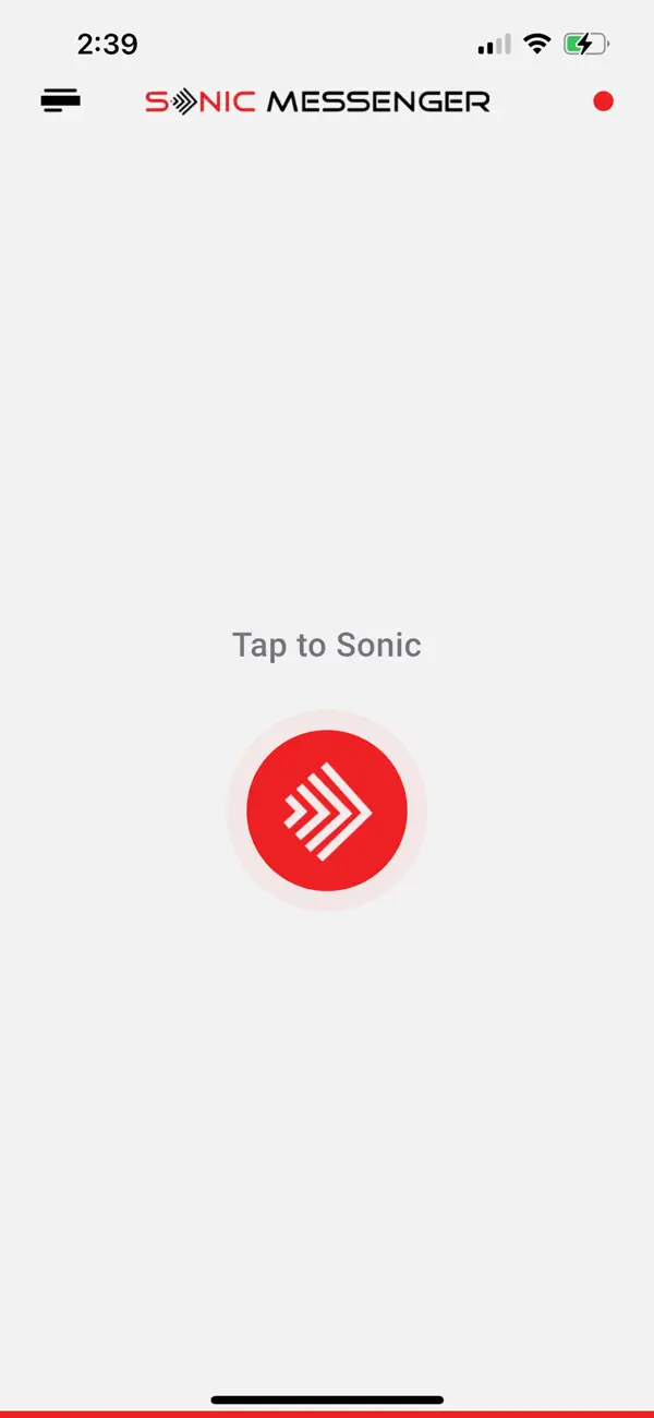 Screenshot #1 pour SonicMESSENGER