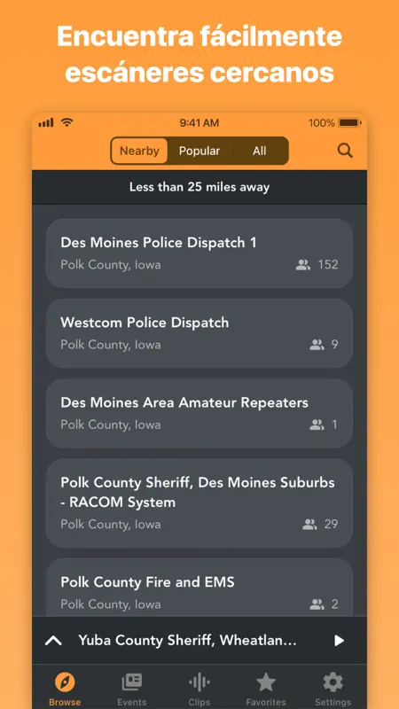 Police Scanner Radio & Fire screenshot 3 of 7
