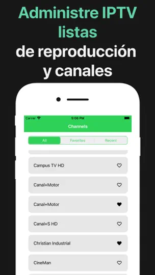 Captura de pantalla de IPTV Player M3U－Live TV España en iPhone 1