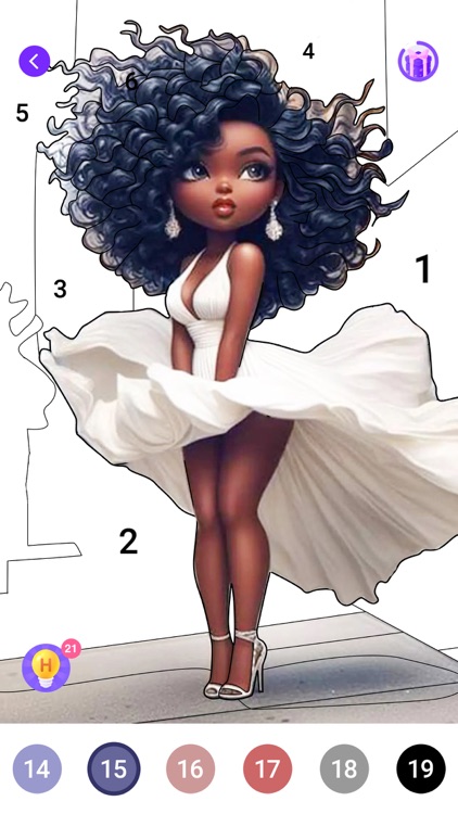 Halloween Color by Number Game screenshot-5