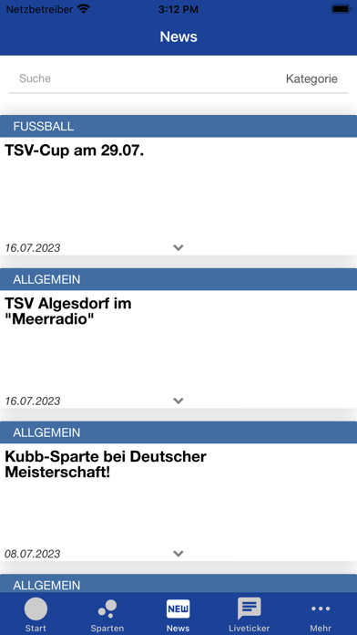 TSV Algesdorf Screenshot