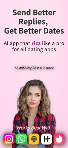 Rizzler AI: Texting Wingman iPhone screenshot