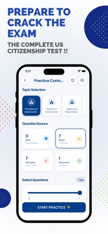 US Citizenship Test USCIS 2026 iPhone screenshot